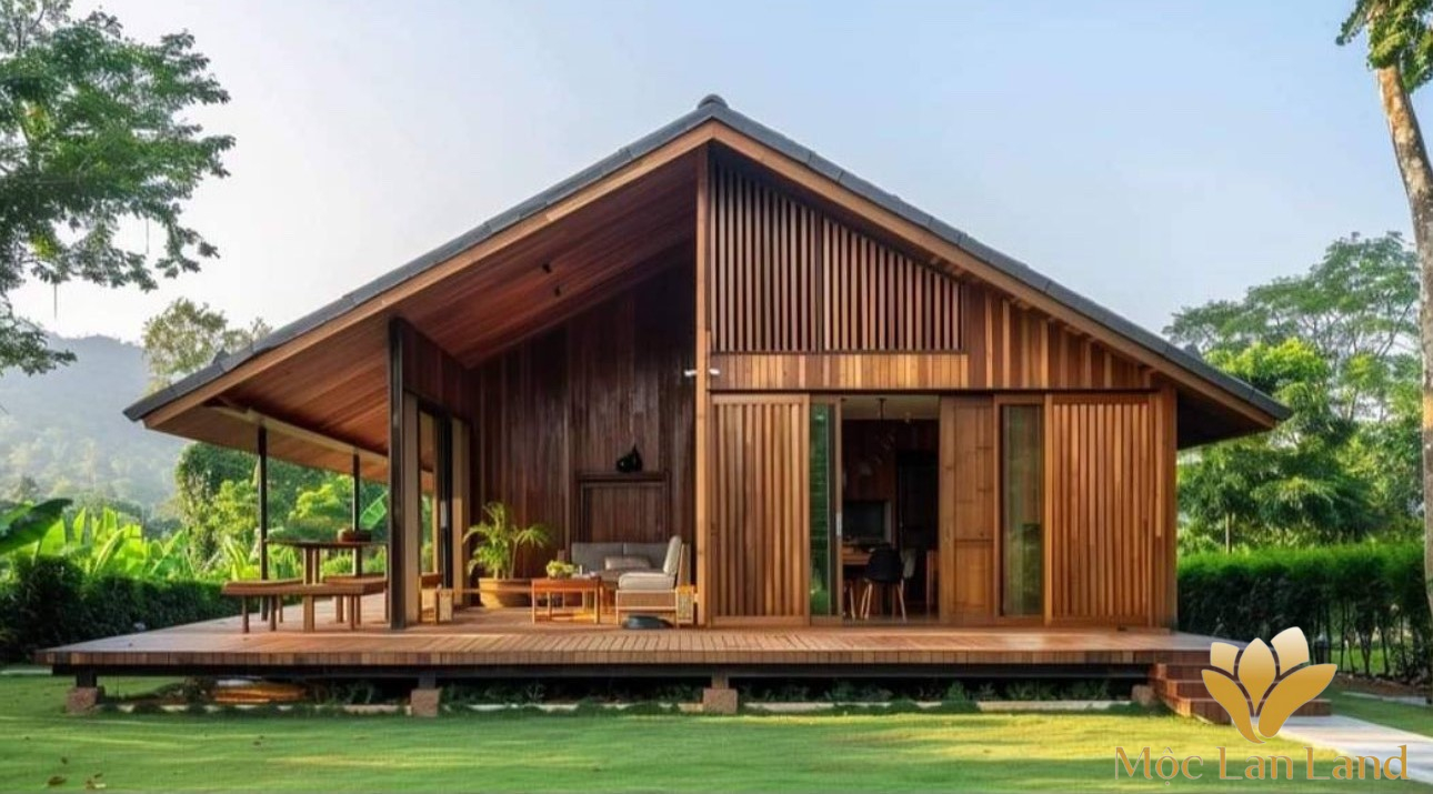 NHÀ GỖ LẮP GHÉP NHÀ VƯỜN 007